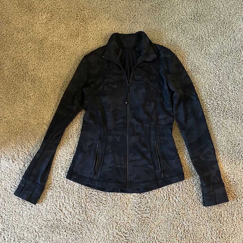 black camo lululemon define jacket